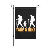 Nautica Bandiera Take A Hike Con 2 Occhielli Bandiera Pace Doppia Faccia Bandiere Giardino Per Prato Decorazioni Patio 12X18 Inch