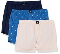 Nautica Boxer da Uomo (Confezione da 3), Peacoat/Oasis Pink/Sails Bolt Blue, XL