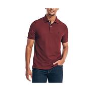 Nautica Classic Short Sleeve Solid Polo Shirt, Borgogna Reale, XL Uomo