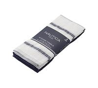 Nautica Cotton Classics - Set di 3 strofinacci da cucina, 45,7 x 71,1 cm, colore: blu navy/bianco a righe