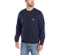 Nautica Felpa Basic Girocollo in Pile Maglia di Tuta, Navy, Large Uomo