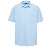 Nautica Giovani Uomo Uniforme Manica Corta Performance Oxford Button-Down Camicia, Blu Bue., L
