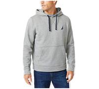 Nautica J-Class - Felpa con Cappuccio in Pile da Uomo, Grigio Pietra., XXL