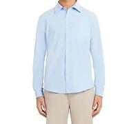 Nautica Long Sleeve Uniform Shirt Camicia, Oxford Blu, M Uomo