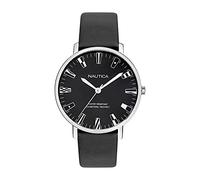 Nautica Men's Caprera NAPCRF910 Black Leather Quartz Fashion Watch