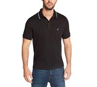 Nautica Men's Classic Fit Short Sleeve Dual Tipped Collar Polo Shirt