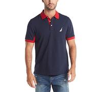 Nautica Men's Classic Fit Short Sleeve Performance Pique Polo Shirt