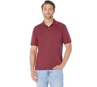 Nautica Men's Classic Fit Short Sleeve Solid Soft Polo Shirt, Barolo Solid, Large