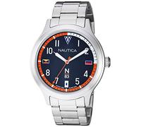 Nautica Men's Crissy Field 43mm Steel Bracelet & Case Quartz Blue Dial Analog Watch NAPCFS908