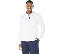 Nautica Maglione da Uomo con Zip, Bianco Brillante, 2XL