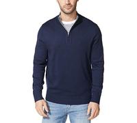 Nautica Men's Quarter-Zip Sweater Maglione, Blu Navy, M Uomo