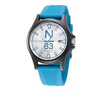 Nautica Men's Quartz Silicone Strap, Blue, 20 Casual Watch (Model: NAPJSS225)