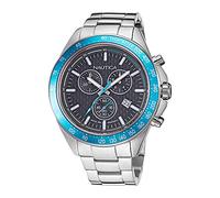 Nautica Men's Quartz Stainless Steel Strap, Silver, 22 Casual Watch (Model: NAPOBF119)