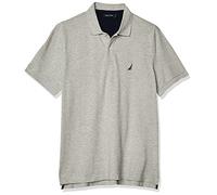 Nautica Men's Short Sleeve Solid Cotton Pique Polo Shirt
