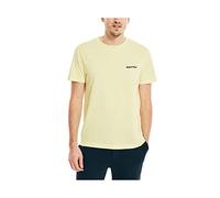 Nautica Men's Short Sleeve Solid Crew Neck T-Shirt, Corn, Large