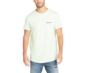 Nautica Men's Short Sleeve Solid Crew Neck T-Shirt, Patina Green, Medium