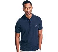 Nautica Men's Short Sleeve Solid Polo Shirt, BasicNavy, L
