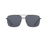 Nautica Men's Sunglasses N112SP - Black with Solid Smoke Polarized Lens