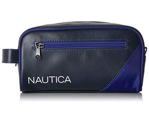 Nautica Men's Top Zip Travel Kit Toiletry Bag Organizer