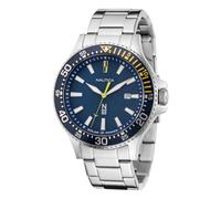 Nautica N83 N83 Cocoa Beach - Orologio da polso da uomo, in acciaio inox, modello: NAPCBF206, colore: argento/blu, Argento/Blu, Cinturino