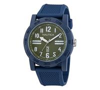 Nautica N83 NAPATS305 Ayia Triada Blu Grano PU Fiber Strap Watch, Blu/Verde/Blu