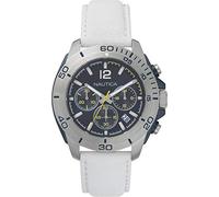 Nautica NAPADR002 - Cronografo Andovo, resistente all'acqua, 24 ore, calendario, bianco