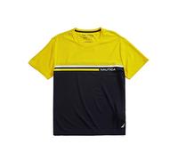 Nautica Navtech Colorblock T-Shirt da Uomo, Zest, M