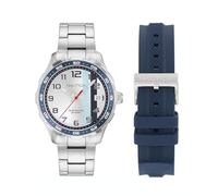 Nautica NST NAPNSS611 - Orologio da uomo con cinturino in silicone blu
