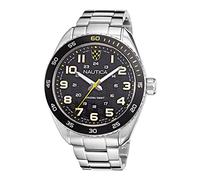 Orologio Uomo + Cinturino NAUTICA KEY BISCANE NAPKBS224 Acciaio Nero