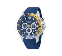 NAUTICA Orologio analogico blu / giallo / argento, Taglia One Size