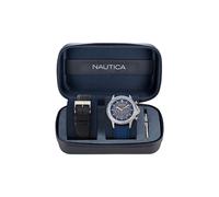 NAUTICA Orologio analogico blu scuro, Taglia One Size