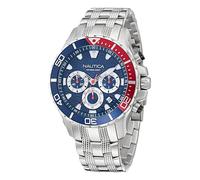 Nautica Orologio analogico da uomo al quarzo con cinturino in acciaio inossidabile NAPNSS504, argento