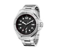 Confezione Uomo Orologio Nautica Koh May Bay NAPKMF205 Acciaio + Silicone Nero