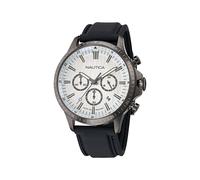 NAUTICA Orologio analogico nero / argento / bianco, Taglia One Size