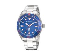 Nautica Men's Quartz Stainless Steel Strap, Silver, 22 Casual Watch (Model: NAPFWS221)