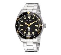 Nautica Men's Quartz Stainless Steel Strap, Silver, 22 Casual Watch (Model: NAPFWS223)