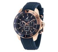 Nautica Orologio analogico NAPNOS305 Uomo Casual Blu/Oro rosé Taglia One Size