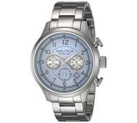 Nautica Orologio Cronografo Quarzo Uomo con Cinturino in Acciaio Inox A19631G