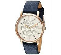 Nautica Orologio da donna Coral Gables, Blu navy/oro a righe, Coral Gables
