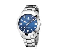 Nautica Orologio Pacific Beach, 43 mm, da uomo, Argento/Blu/Argento, Moderno