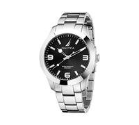 Nautica Orologio Pacific Beach, 43 mm, da uomo, Argento/Nero/Argento, Moderno
