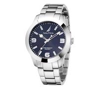 Nautica Pacific Beach, orologio da uomo in acciaio inox (modello: NAPPBF201), argento, moderno, Argento, Moderno