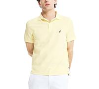 Nautica - Polo Classica da Uomo, a Maniche Corte, in Tinta Unita, Giallo, L