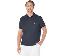 Nautica - Polo Classica da Uomo, a Maniche Corte, in Tinta Unita, Navy, L