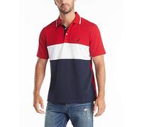 Nautica - Polo da Uomo a Maniche Corte 100% Cotone piqué a Blocchi di Colore, XX-Large