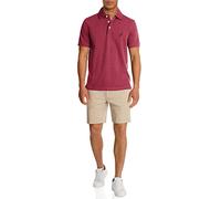 Nautica - Polo da Uomo a Maniche Corte in Cotone Elasticizzato - Rosso - 3XL