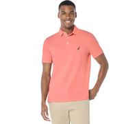 Nautica Polo da Uomo in piqué di Cotone Elasticizzato a Maniche Corte, Corallo Pallido, M