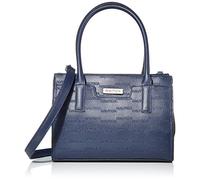 Nautica Sandy Jr. Top Handel Satchel with Removable Crossbody Strap, Blu marino (Logotipo in rilievo)