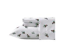 Nautica - Set completo di lenzuola, flanella spazzolata, morbida e accogliente decorazione per la casa (Penguin Toss, Full)