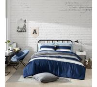 Nautica - Set copripiumino matrimoniale XL, biancheria da letto reversibile con federa abbinata, decorazione per la casa casual (grigio mélange, doppio/matrimoniale XL)
